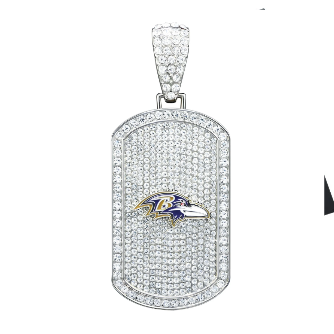 Baltimore Ravens Bling Dog Tag & 30
