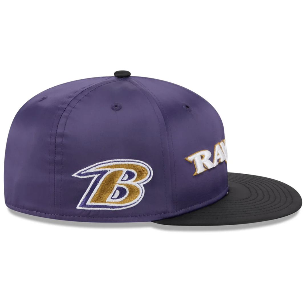Baltimore Ravens Spring Satin 59FIFTY Fitted Hat | Poor Boys Sports