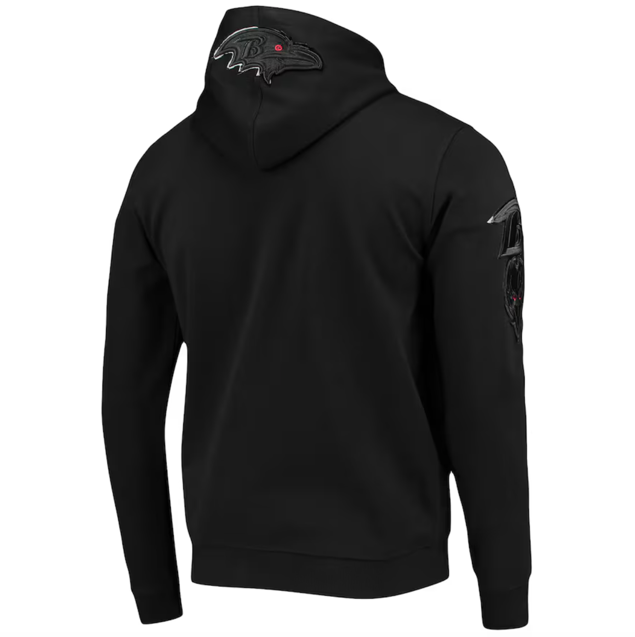 Baltimore Ravens Men's Triple Black Pullover Hoodie | Poor Boys Sports
