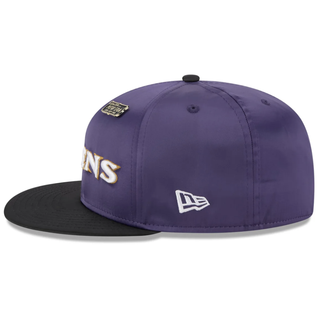Baltimore Ravens Spring Satin 59FIFTY Fitted Hat | Poor Boys Sports