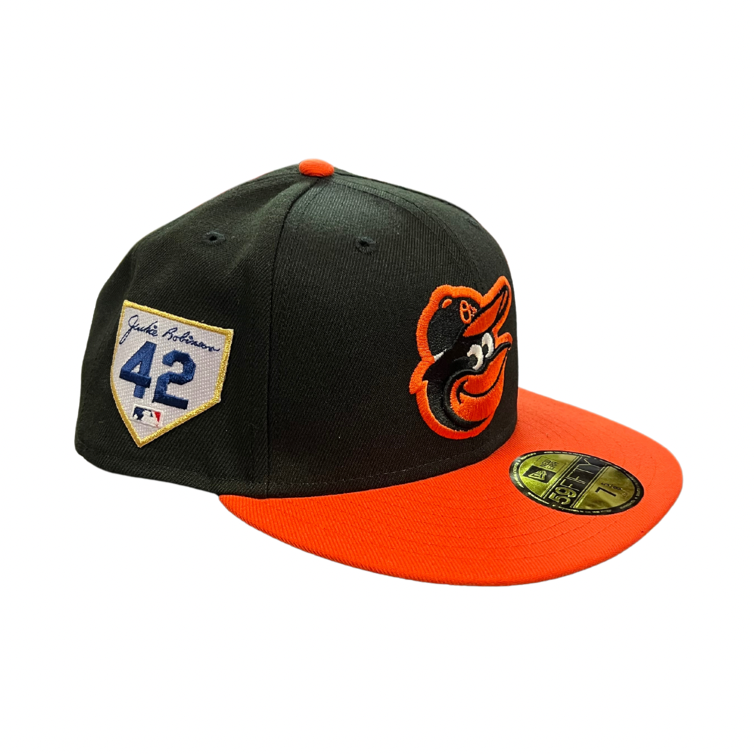 Baltimore Orioles Men's Jackie Robinson Black Fitted Hat