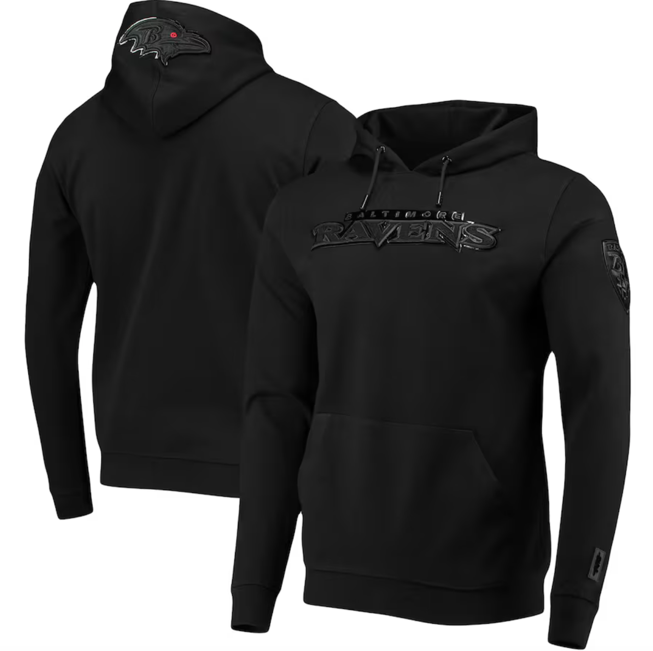 Triple black hoodie hot sale
