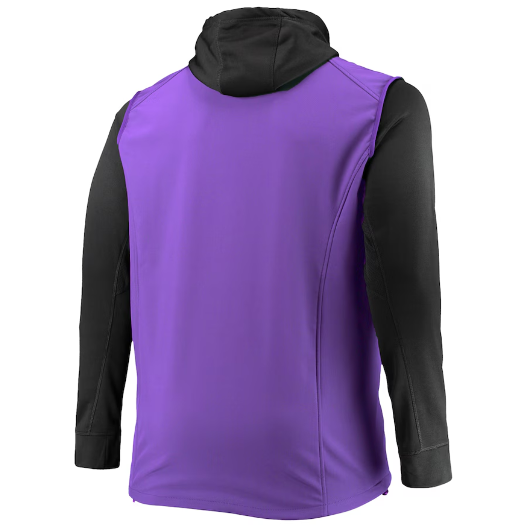 Baltimore Ravens Men s Purple Black Big Tall Alpha Full Zip Hoodie Jacket Poor Boys Sports